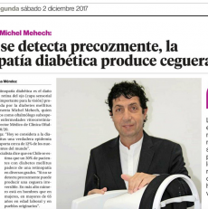 Si no se detecta precozmente, la retinopatía diabética produce ceguera